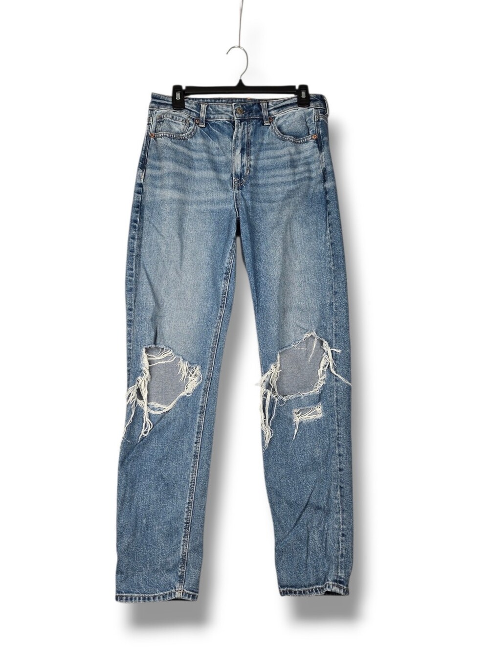 American Eagle Strigid Mom Jean Ripped Size 8 Long 31" Length